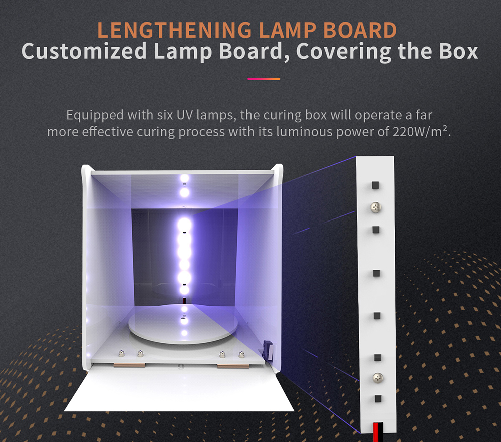 geeetech gcb-1 uv curing box machine of minimalist description of lengthening lamp board customized lamp board, covering the box geeetech gcb-1 uv curing box machine of minimalist description of lengthening lamp board customized lamp board, covering the box