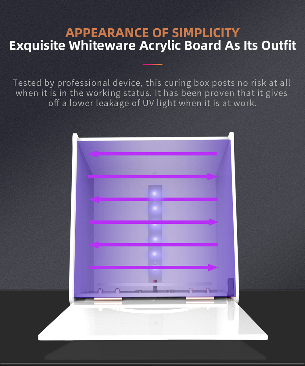 geeetech gcb-1 uv curing box machine of minimalist description of appearance of simplicity exquisite whiteware acrylic board as its outfit geeetech gcb-1 uv curing box machine of minimalist description of appearance of simplicity exquisite whiteware acrylic board as its outfit