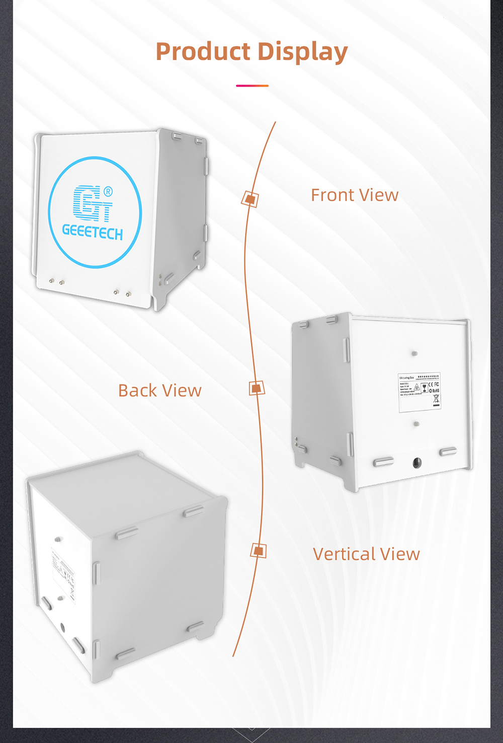 geeetech gcb-1 uv curing box machine of minimalist product display geeetech gcb-1 uv curing box machine of minimalist product display