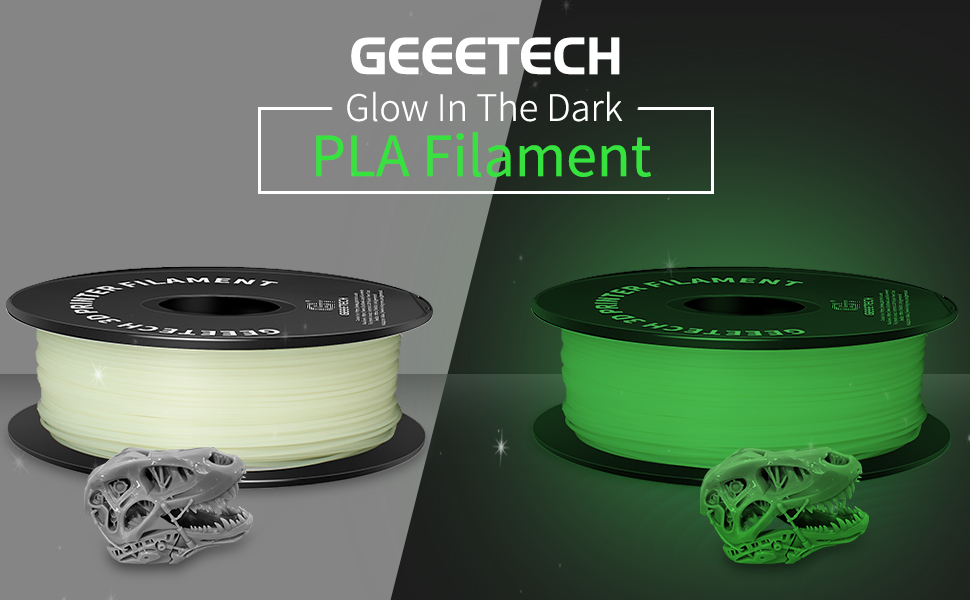 Geeetech Luminous Green PLA 1.75mm Glow in the Dark Geeetech Luminous Green PLA 1.75mm Glow in the Dark