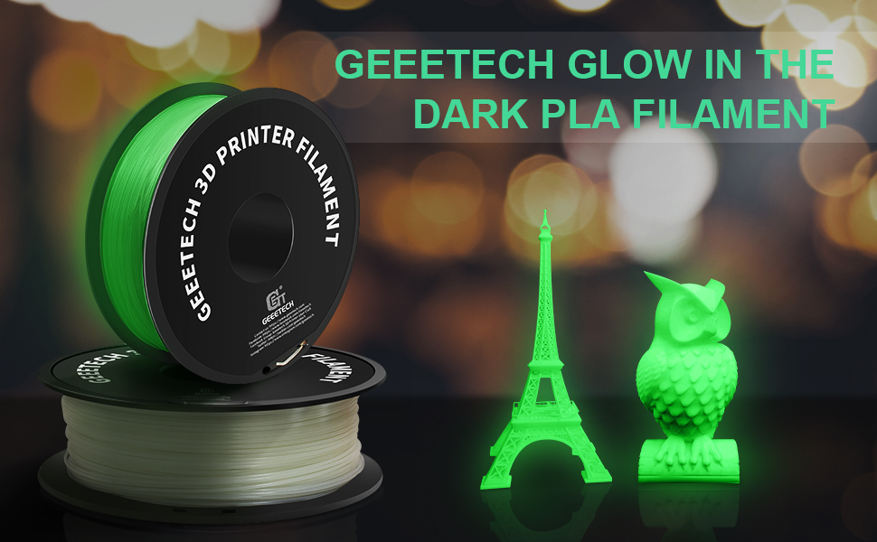 Geeetech Luminous Green PLA 1.75mm description of Glow in the Dark Geeetech Luminous Green PLA 1.75mm description of Glow in the Dark