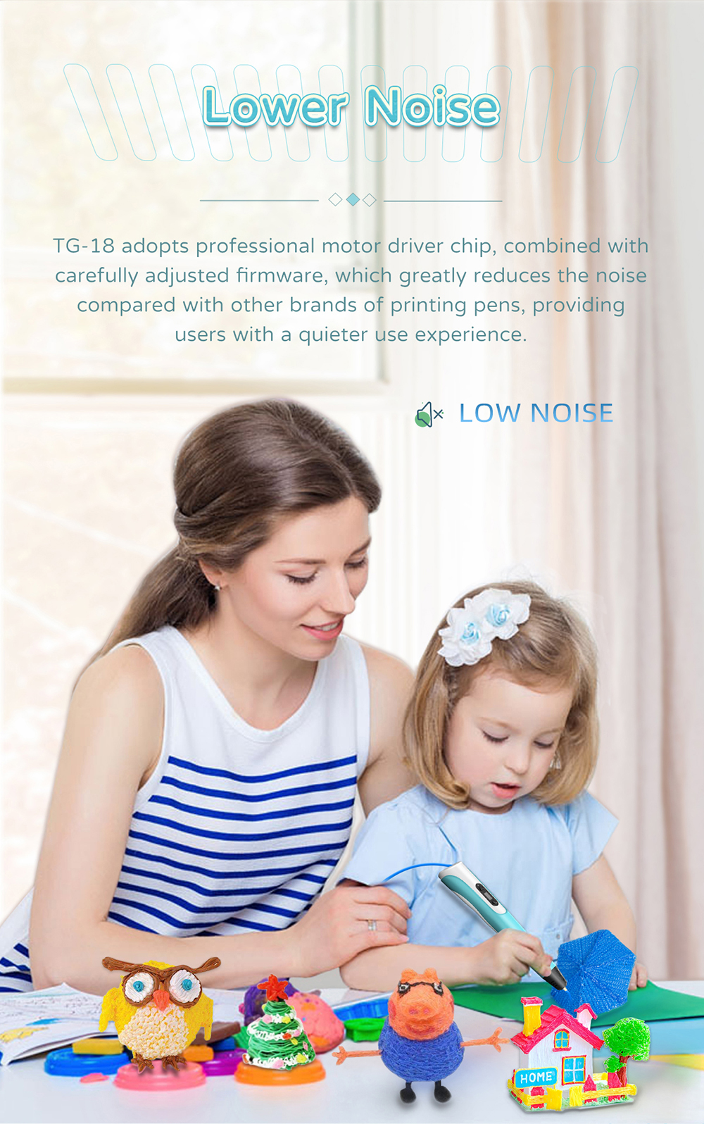 geeetech TG-18 3D Printing Pen description of lower noise geeetech TG-18 3D Printing Pen description of lower noise