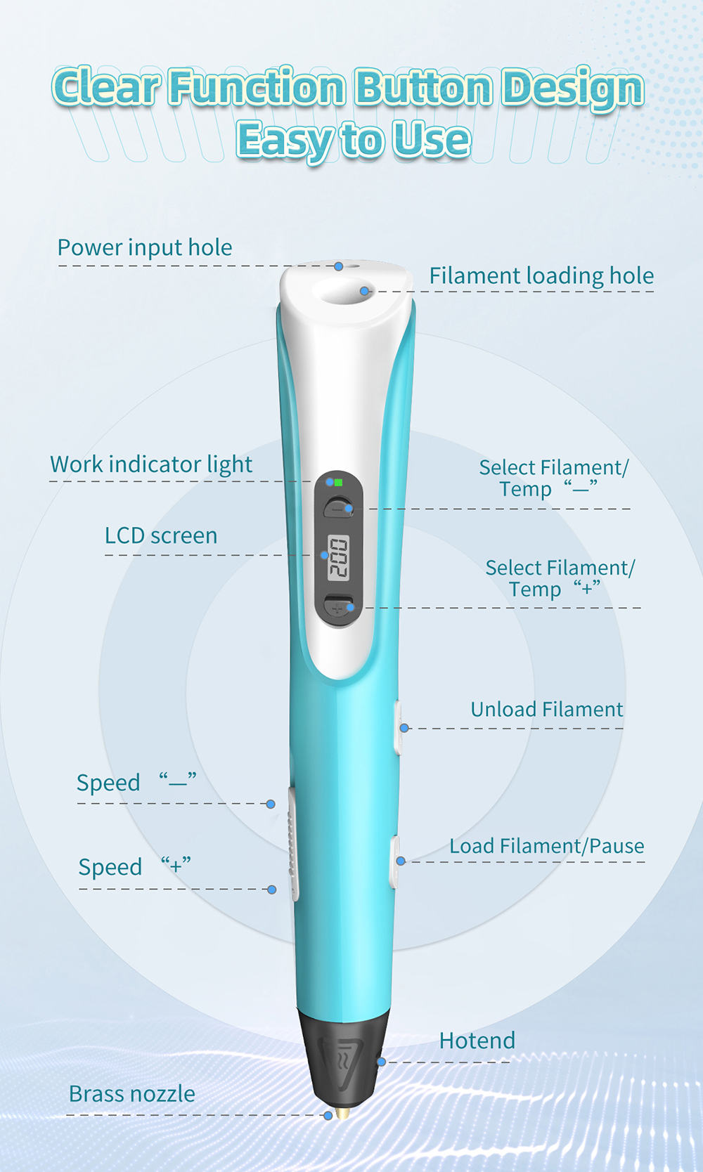 geeetech TG-18 3D Printing Pen description of easy to use geeetech TG-18 3D Printing Pen description of easy to use